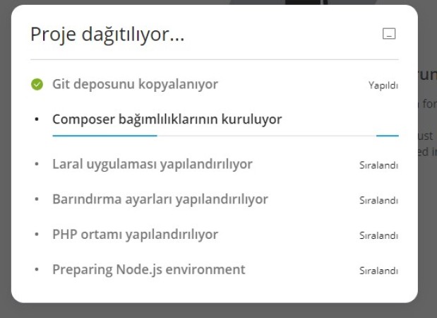 Laravel Projesi Deploy Ediliyor